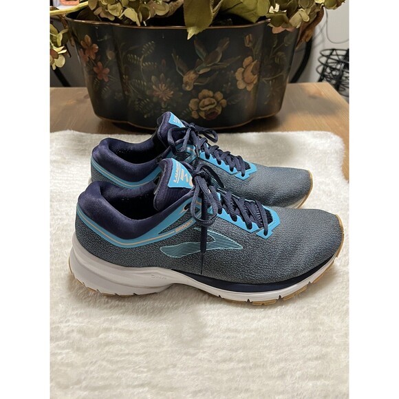 Brooks Launch 5 Womens Gray Blue Purple Running Training Shoes Size 10 - Picture 2 of 11